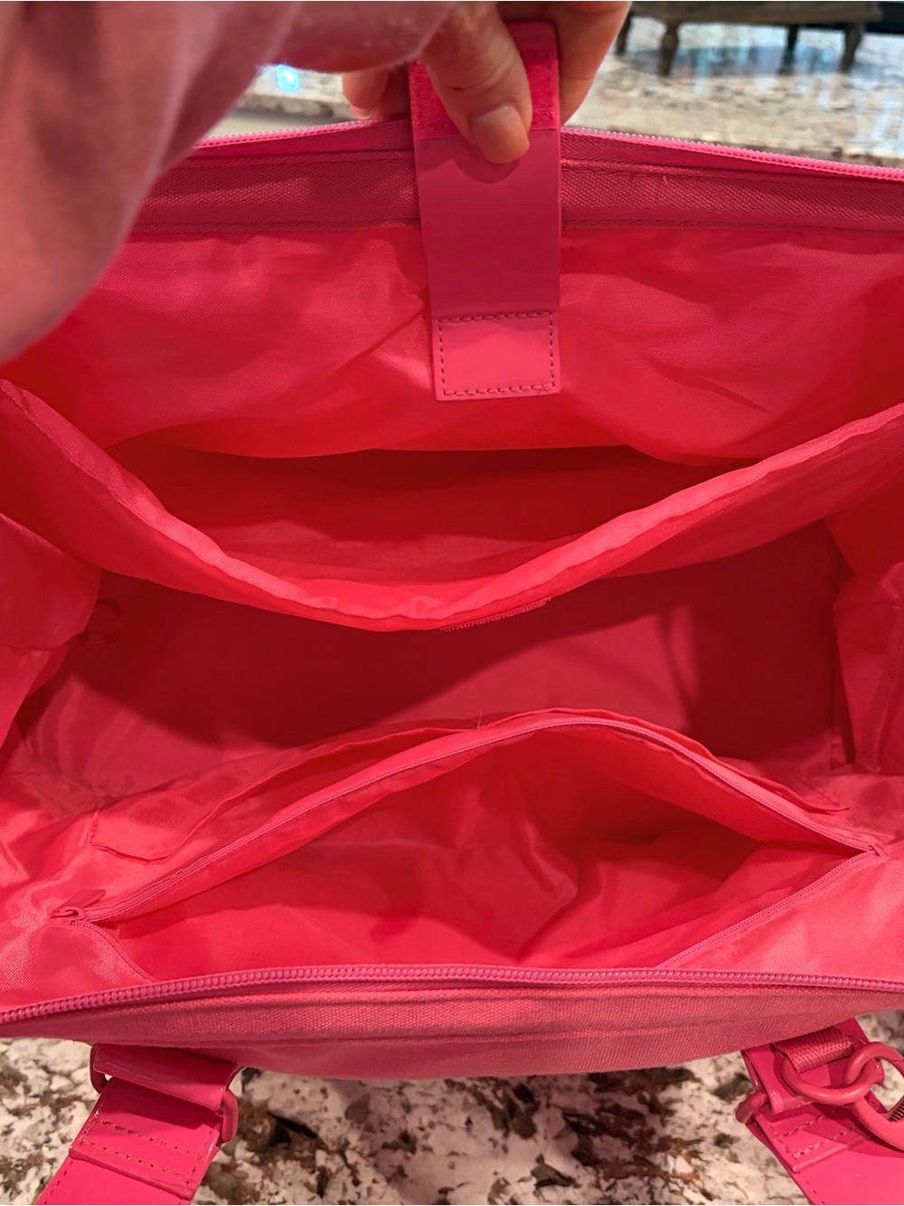 BEIS limited edition Barbie Hot Pink mini weekender - Picture 5 of 6